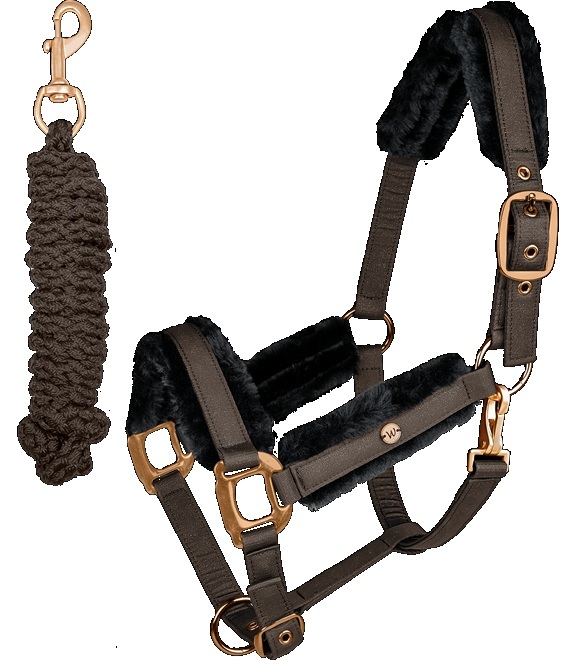 SET CAPEZZA + LUNGHINA CON AGNELLINO SINTETICO PHOENIX Capezze Nylon 